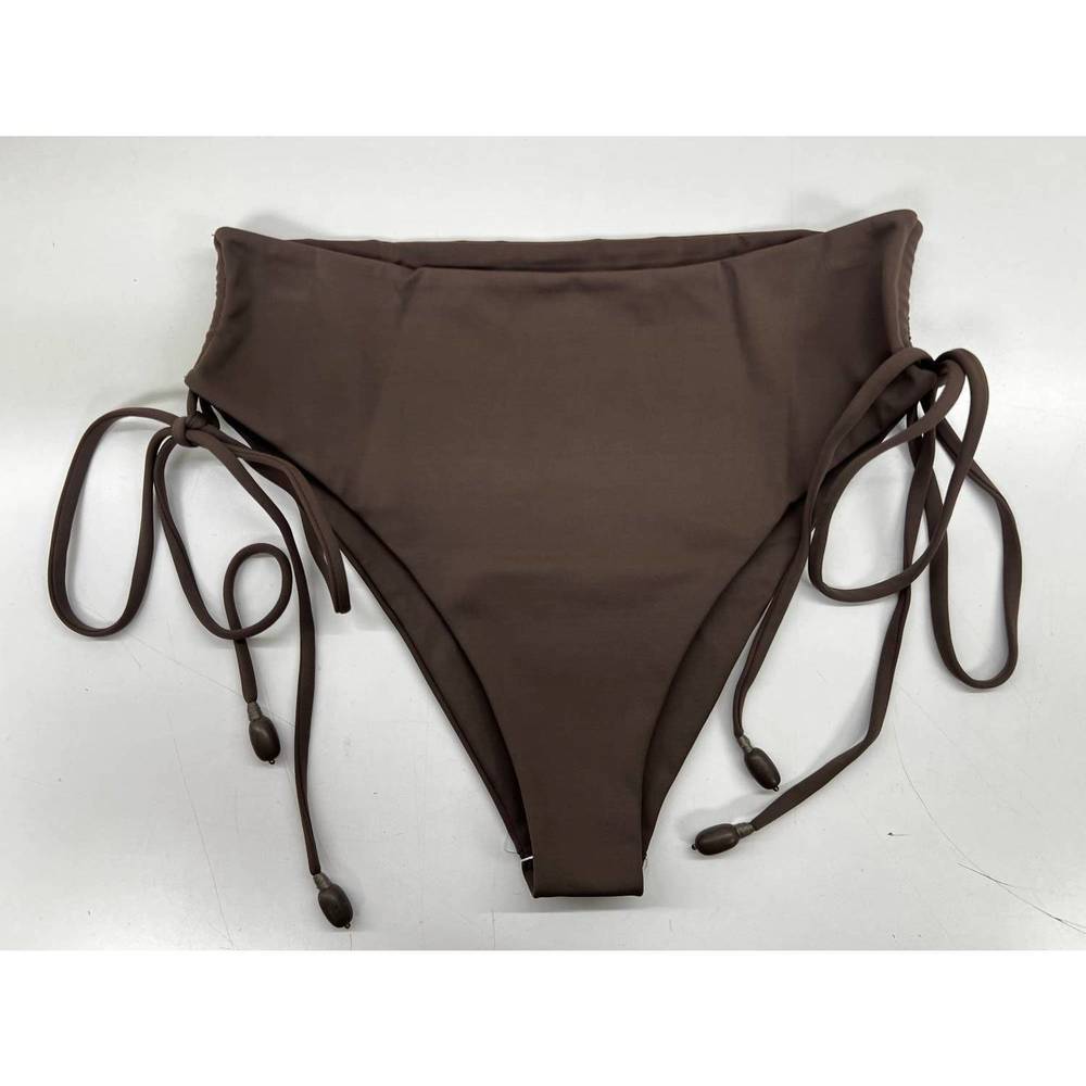 NEW PHIE COLLECTIVE women's so solid irene bikini bottom in taupe